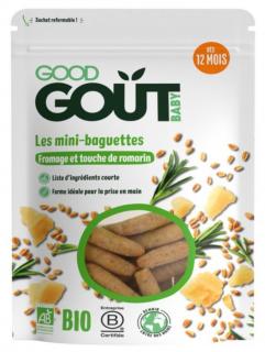 Good Gout BIO Mini bagetky s rozmarínom a syrom (70 g)