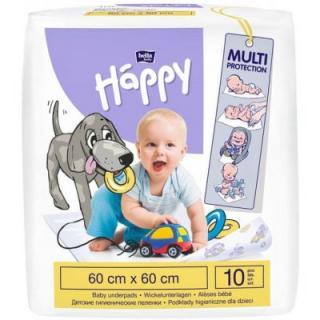 Happy Baby detské prebaľovacie podložky 60x60 cm - 10 ks