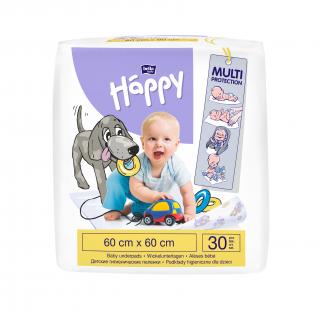 Happy Baby detské prebaľovacie podložky 60x60 cm - 30 ks