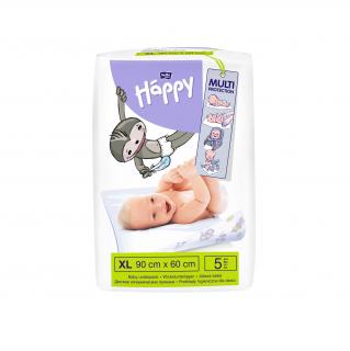 Happy Baby detské prebaľovacie podložky 60x90 cm - 5 ks