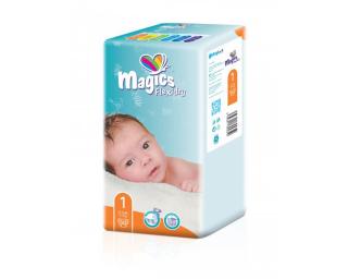 Magics Flexidry veľ. 1 newborn (2-5 kg) - 50 ks