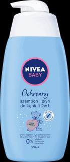 Nivea Baby šampón a pena do kúpeľa 2v1 (500 ml)