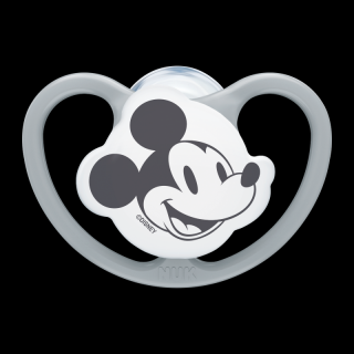 NUK Cumlík Space Disney Mickey Mouse (0-6 m.) Farba: sivá