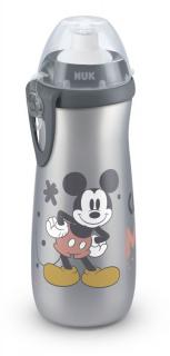 NUK FC Fľaša Sports Cup, Disney - Mickey 450 ml, SI push-pull náustok Farba: sivá