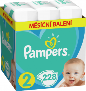Pampers Active Baby veľ. 2 - 228 ks (4-8 kg)