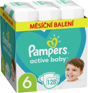 Pampers Active Baby veľ. 6 - 128 ks (13-18 kg)