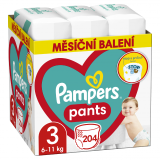 Pampers Pants veľ. 3 - 204 ks (6-11 kg)