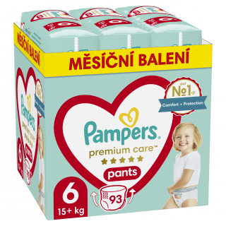 Pampers Premium Care pants 6 (15+ kg) - 93 ks