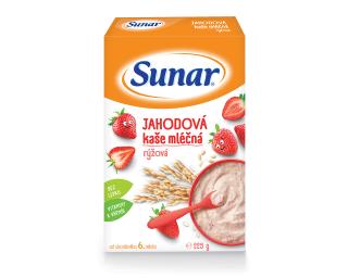 Sunar Jahodová kaša mliečna ryžová (225 g)