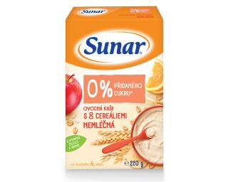 Sunar Nemliečna kaša ovocná s 8 cereáliami (220 g)