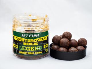 JetFish Jet Fish Legend Range boilies v dipe 250ml/20mm KOŘENĚNÝ TUŇÁK - BROSKEV