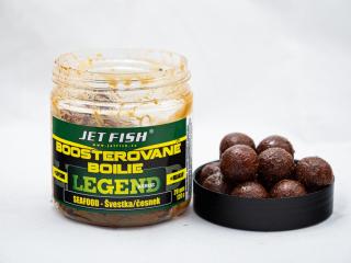 JetFish Jet Fish Legend Range boilies v dipe 250ml/20mm SEAFOOD - ŠVESTKA/ČESNEK