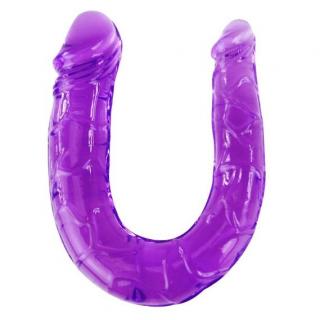 Dvojitý umelý penis Purple