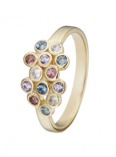 Pozlátený Strieborný prsteň Christina Colourful Champagne 800-4.10 B/51 Veľkosť: UK J, EUR 49