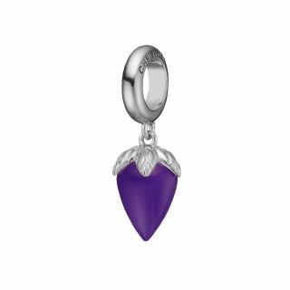 Strieborný korálik  Christina Purple Chalcedony