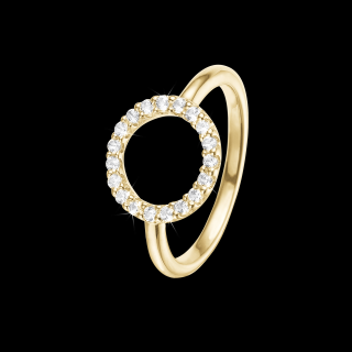 Strieborný prsteň Christina Topaz Circle Veľkosť: UK J, EUR 49