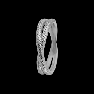 Strieborný prsteň Christina Twin Snake Veľkosť: UK J, EUR 49