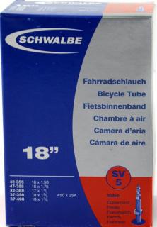 Duša Schwalbe 18 x1.50-1 3/8 (40-355/37-400) SV5 galuskový ventil