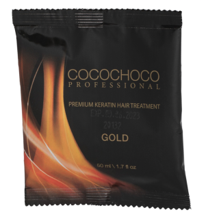 Brazílsky Keratín Gold 50 ml - COCOCHOCO (obsahuje čiastočky 24k zlata. Pre extra hladké a lesklé vlasy)