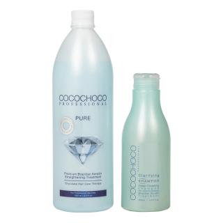 Brazílsky keratín Pure 1000 ml + čistiaci šampón 400 ml COCOCHOCO Professional