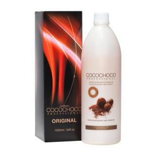 COCOCHOCO Brazílsky keratín Original 1000 ml (obsahuje výťažky z kakaovníka a je vhodný pre tmavé / hrubé vlasy)