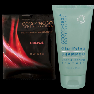 COCOCHOCO Brazílsky keratín Original 50 ml + čistiaci šampón 150 ml COCOCHOCO Professional