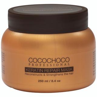 Keratínová vlasová maska 250 ml COCOCHOCO Professional (Rehydratuje suché vlasy a zvráti poškodenie vlasov)