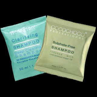 Vzorky čistiaci šampón 50ml & Bezsulfátový šampón 50 ml