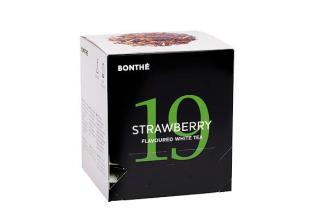 Teapack Bonthé | Strawberry biely čaj | 16x2,5 g nálevové vrecká