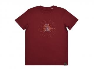 Tričko Pražiara | CoffeeSheep.sk Farba: burgundy, Veľkosť: 2XL