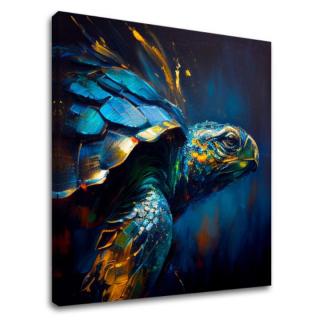 Dekoratívna maľba na plátne - PREMIUM ART - Green Turtle Odyssey