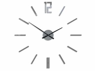 Moderné nástenné hodiny CARLO GRAY HMCNH057-gray (nalepovacie hodiny na stenu)