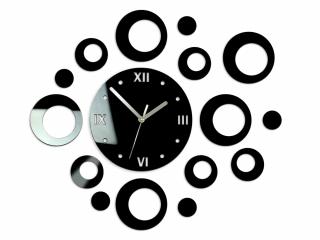 Moderné nástenné hodiny RINGS  (nalepovacie hodiny na stenu)