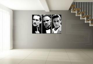 Ručne maľovaný POP Art obraz GODFATHER 120x80 cm