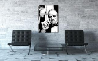 Ručne maľovaný POP Art obraz GODFATHER 70x100 cm