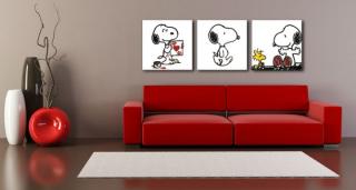 Ručne maľovaný POP Art obraz SNOOPY (pop art snoopy)