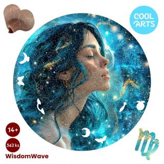 Azúrová panna - Znamenie zverokruhu - WisdomWave (362 ks) - Drevené puzzle