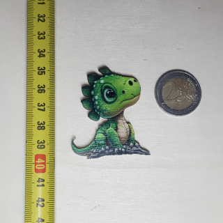 Dino - Drevená magnetka - CoolArts Výška magnetky: 5 cm