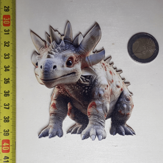 Dinosaurus - Drevená magnetka - CoolArts Výška magnetky: 10 cm