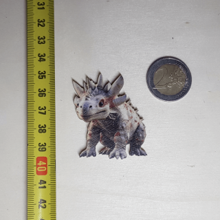 Dinosaurus - Drevená magnetka - CoolArts Výška magnetky: 5 cm