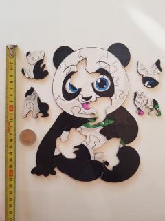 Drevené puzzle - Panda - Séria pre začiatočníkov