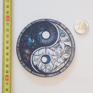 Jin Jang - Drevená magnetka - CoolArts Výška magnetky: 10 cm