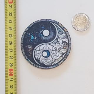 Jin Jang - Drevená magnetka - CoolArts Výška magnetky: 7 cm