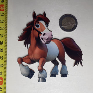 Koník - Drevená magnetka - CoolArts Výška magnetky: 10 cm