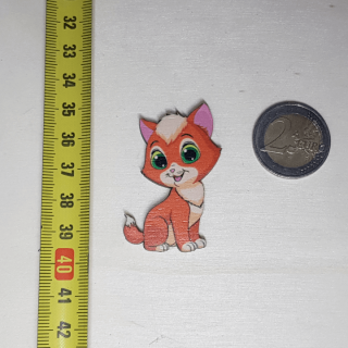 Mačička - Drevená magnetka - CoolArts Výška magnetky: 5 cm