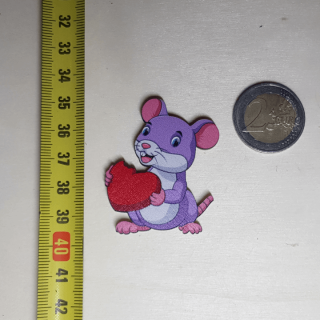 Myška - Drevená magnetka - CoolArts Výška magnetky: 5 cm
