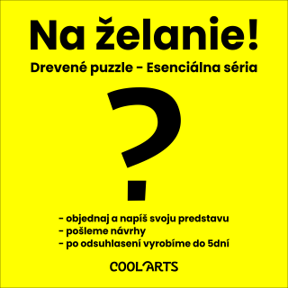 Na želanie - Esenciálna séria - Drevené puzzle Veľkosť: Ace, Obal: Drevená krabička