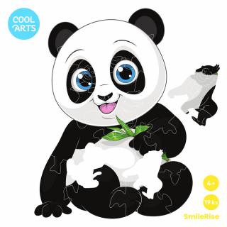 Panda - SmileRise (19 ks) - Drevené puzzle