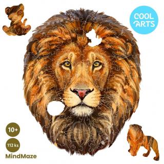 Pokojný lev - MindMaze (112 ks) - Drevené puzzle