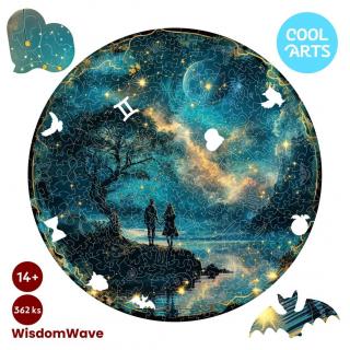 Polnoční blíženci - Znamenie zverokruhu - WisdomWave (362 ks) - Drevené puzzle